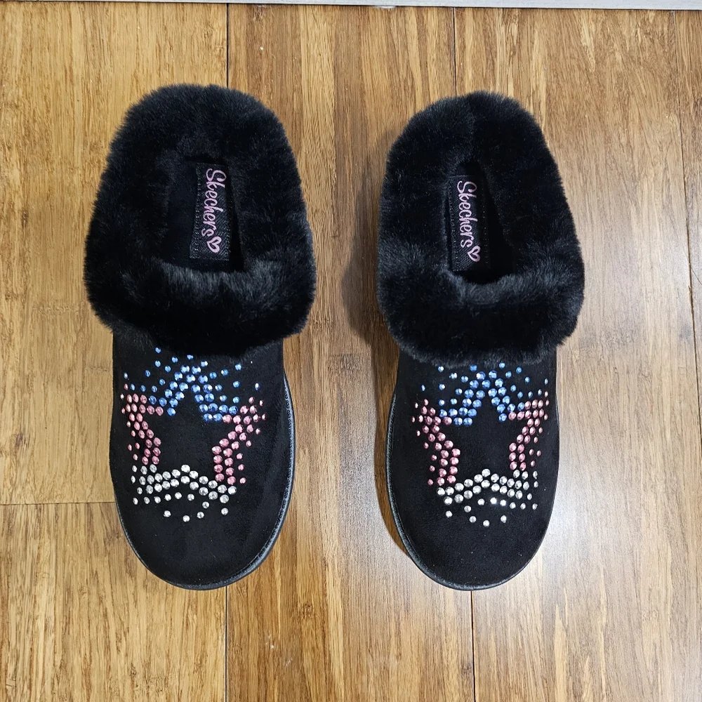 ​✨ BRAND NEW! Skechers Kids' Sleepy Slides - Radiant Star Slippers Size 3